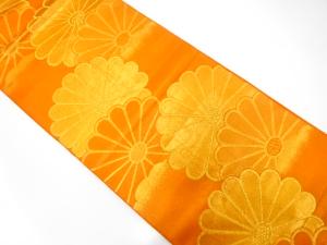 アンティーク　菊模様織り出し袋帯（材料）